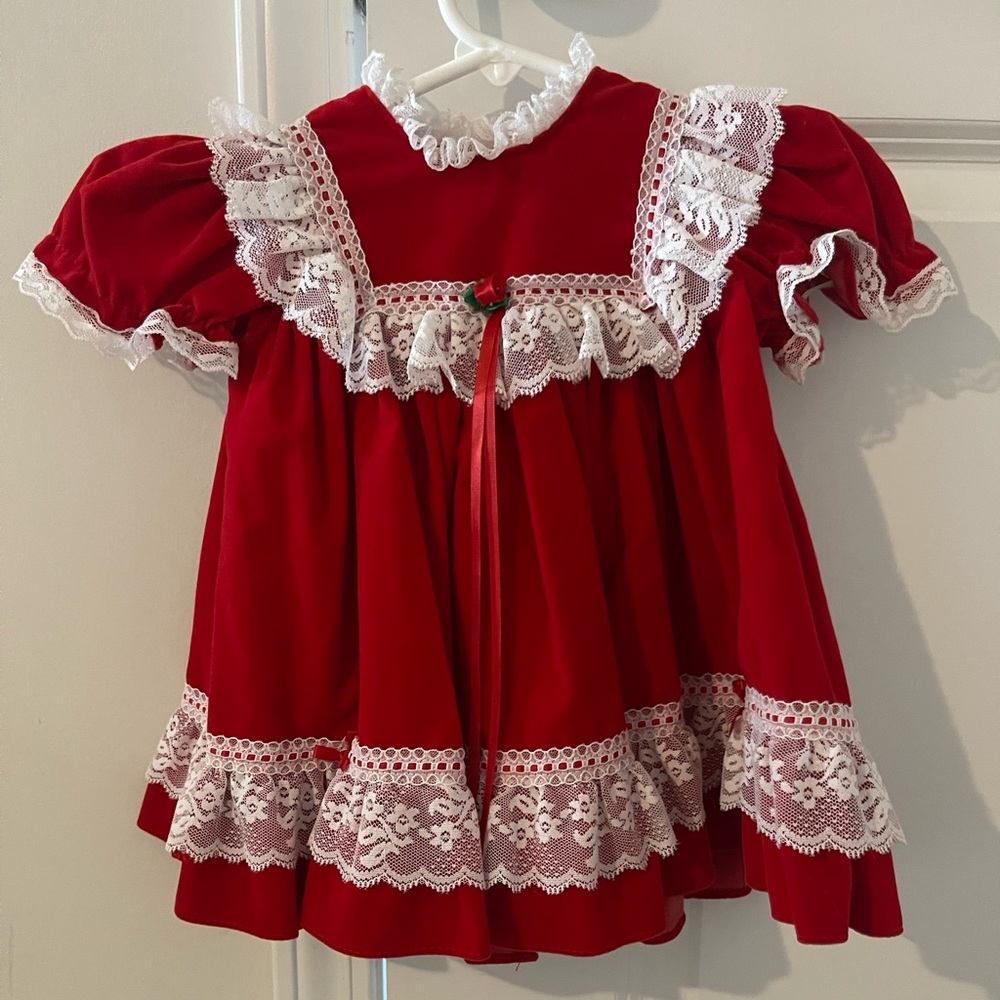 Vintage Red velvet dress